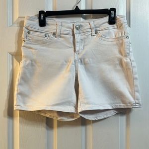 Seven7 White Denim Shorts